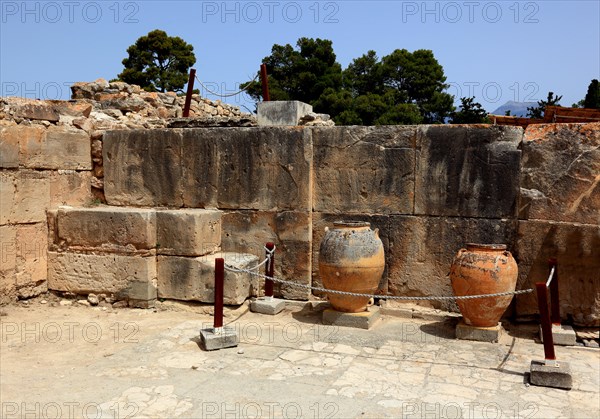 In the Mionic palace excavation site of Festos