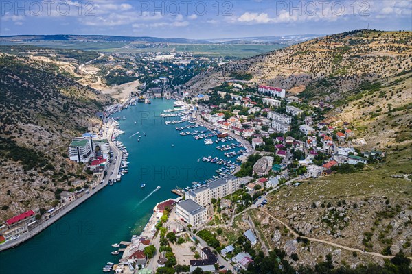 Aerial of the bay of Balaklava