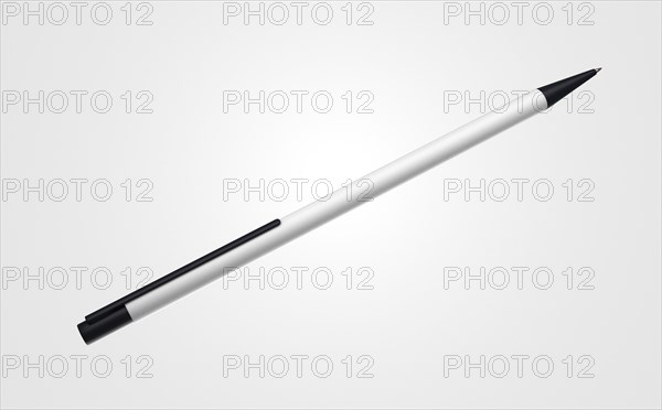 Simplistic 3d white black pen white background. Resolution and high quality beautiful photo