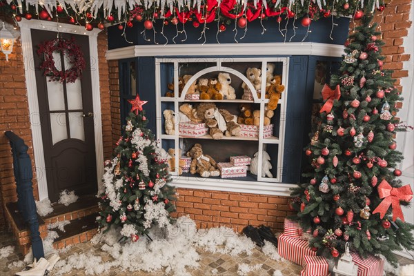 Teddy bears window. Resolution and high quality beautiful photo