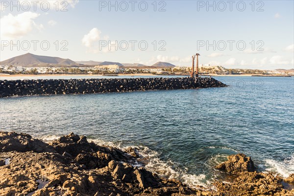 Erjos-En Jostailuak monument in the resort town named Costa Teguise