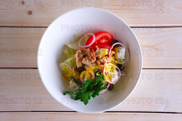 Salad with fish