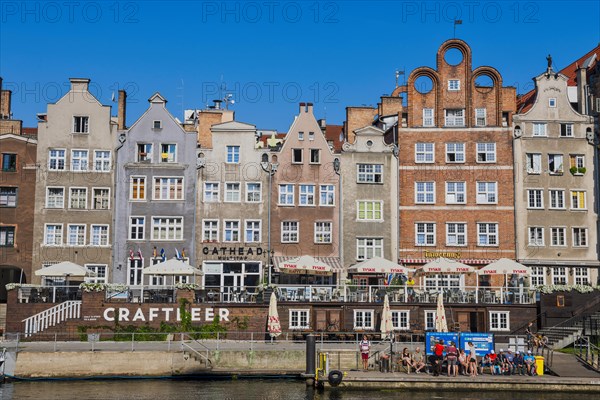 Hanseatic league houses on the Motlawa river