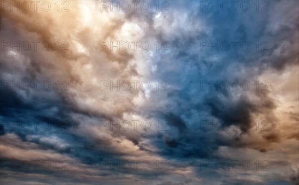 Colourful cloud formation