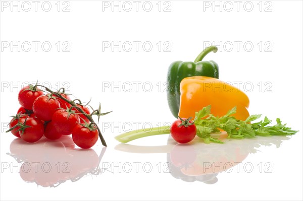 A branch of a tomato