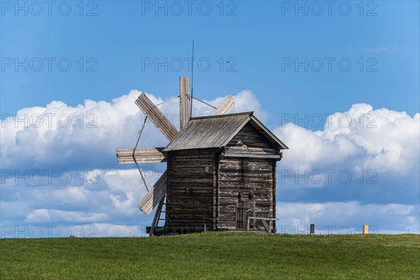 Wooden windmill