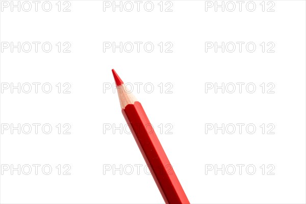 Red Pencil on a white background