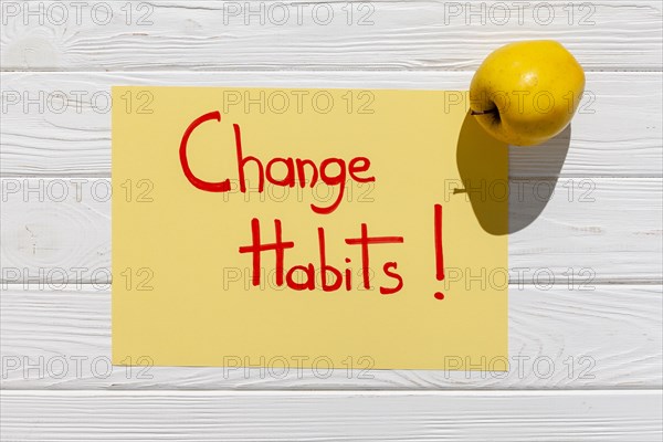 Change habit message with apple