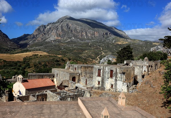 Remains of the old monastery of Preveli