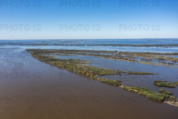 Aerial of the Amur river