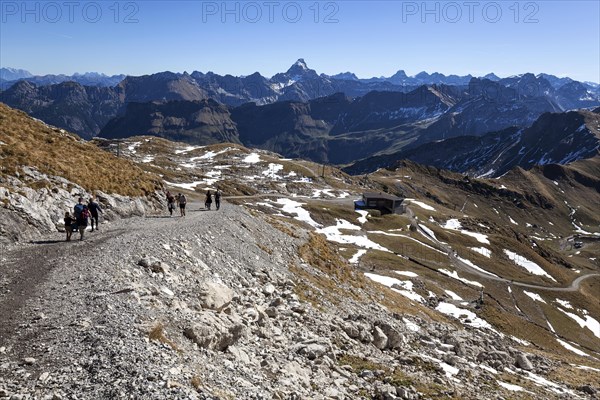 View at Nebelhorn on Allgaeu Alps