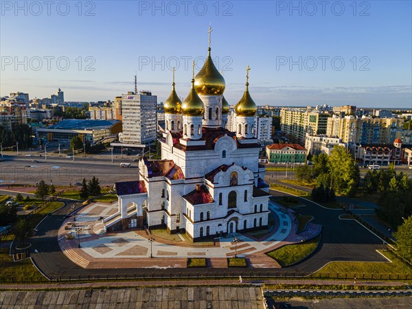 Aerial of the Cathedral of the Archangel