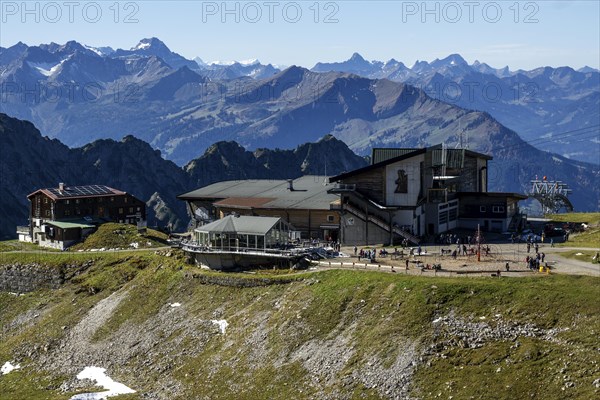 View at Nebelhorn on Hoefatsblick station