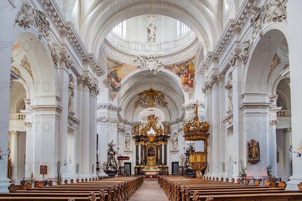 Interior in St. Salvator Cathedral