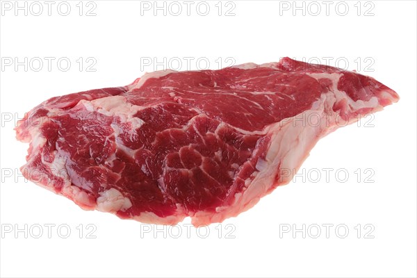 Raw ribeye steak