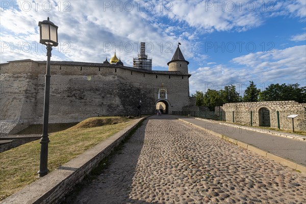 The kremlin of the Unesco site Pskov