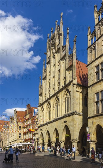 Historic Town Hall Muenster at Prinzipalmarkt