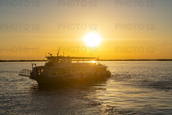 Sightseeing boat on the Amur river