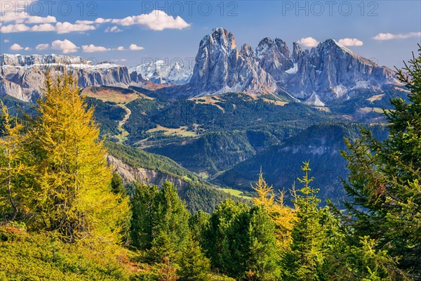 View of the valley with Sella Group 3152m