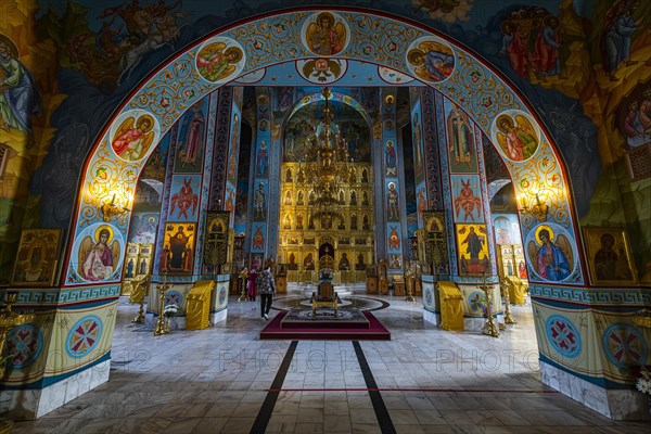 Interior of Abakan Cathedral of the Transfiguration