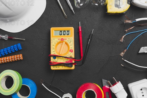Multimeter placed tools