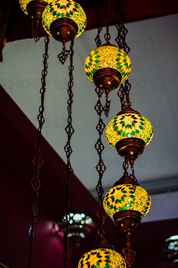 Mosaic colorful Ottoman lamps Lanterns