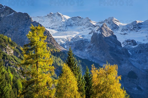 Trafoier Ice Wall 3565m in early autumn