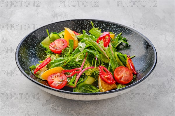 Spicy salad with orange