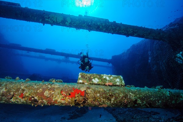 Exit point of 13 kilometre long submarine power cable for power supply Power supply of National Electric Power Company of Jordan between Aqaba Jordan and Taba Egypt