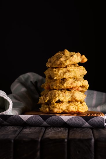 Low key photo of stack of of ginger