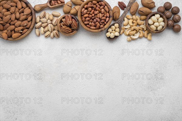 Different kinds nuts frame