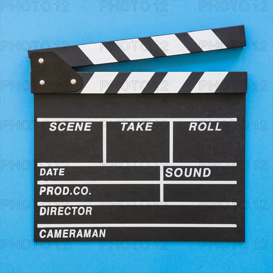 Close up clapperboard