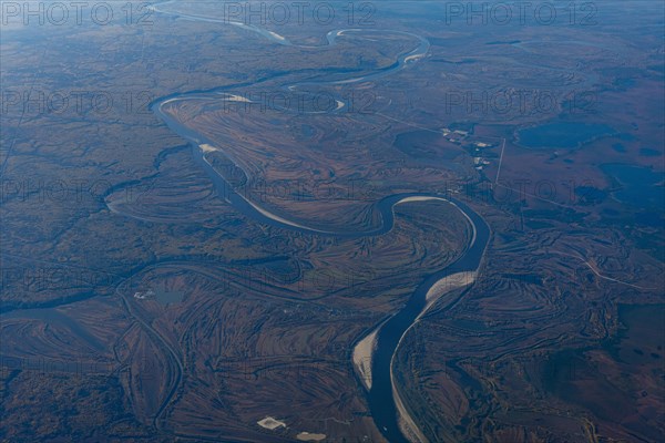 Aerial of the Taiga near