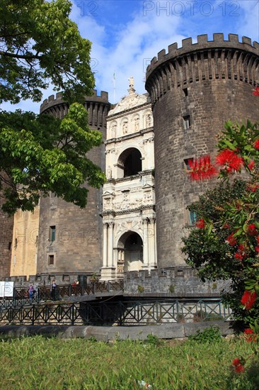 Castel Nuovo with Francesco Laurana's triumphal arch at the main entrance