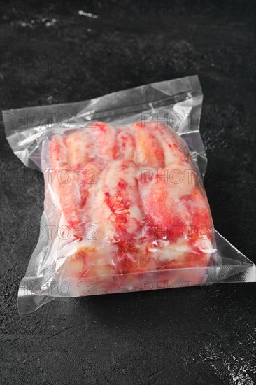 Vacuum packed king crab meat