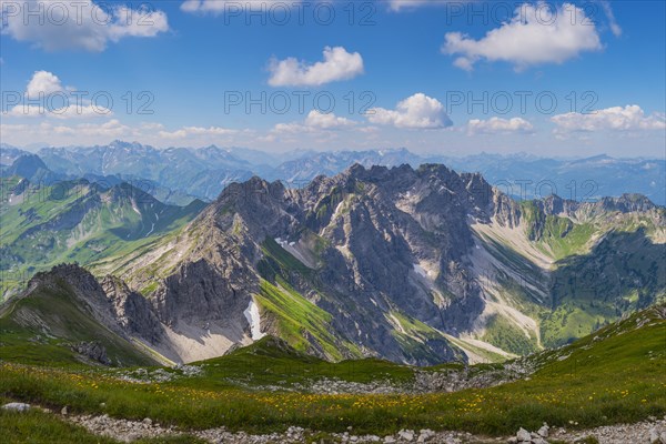 Mountain panorama from the Grosser Daumen