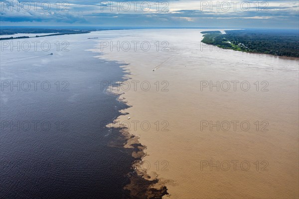 Confluence of the Rio Negro and the Amazon