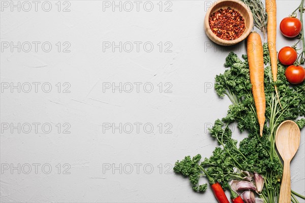 Fresh parsley vegetables