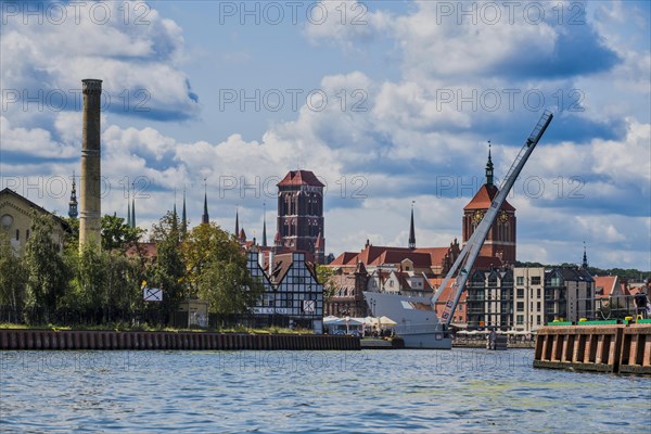 Hanseatic league houses on the Motlawa river