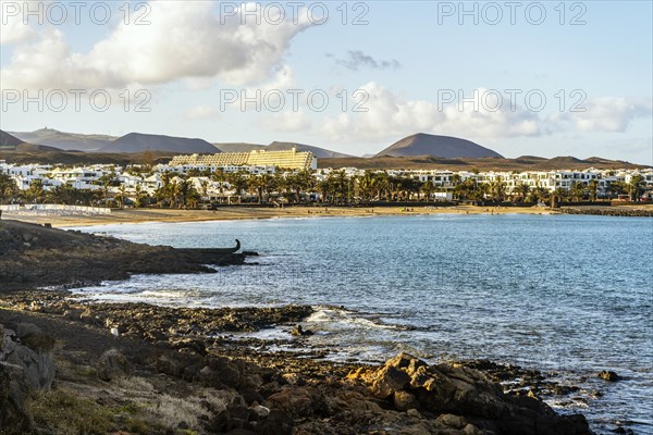 View of the resort town named Costa Teguise