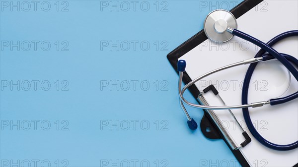 Top view frame with stethoscope. Resolution and high quality beautiful photo