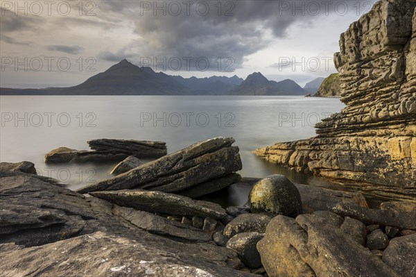 Evening atmosphere on the coast near Elgol