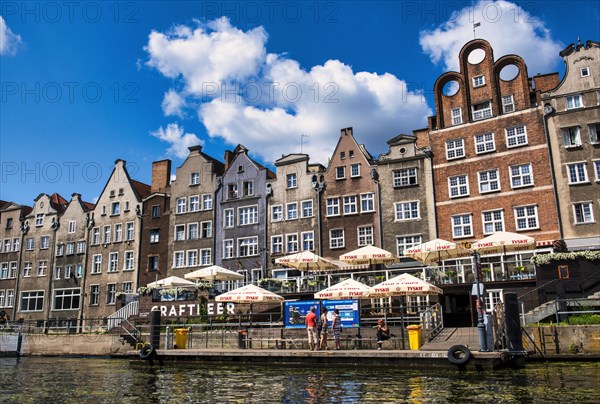 Hanseatic league houses on the Motlawa river