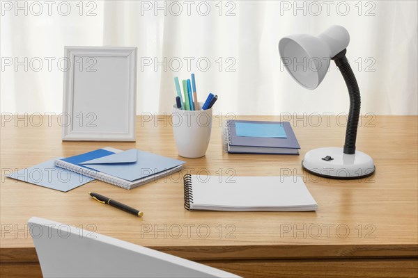 Workspace composition with notebook 1. Resolution and high quality beautiful photo