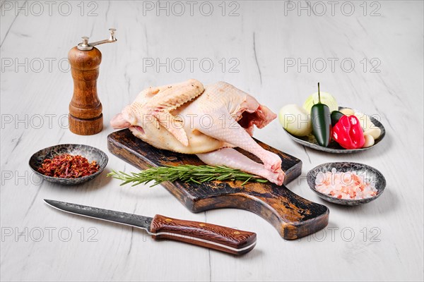 Ingredients for chicken broth