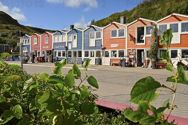 Lobster stalls at the inland harbour