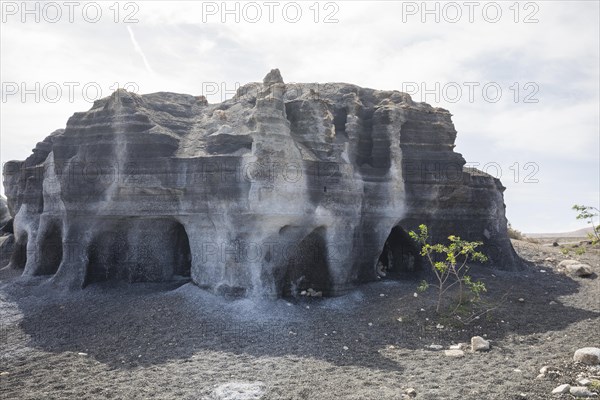 Rocky landscape around the volcano Montana de Guenia