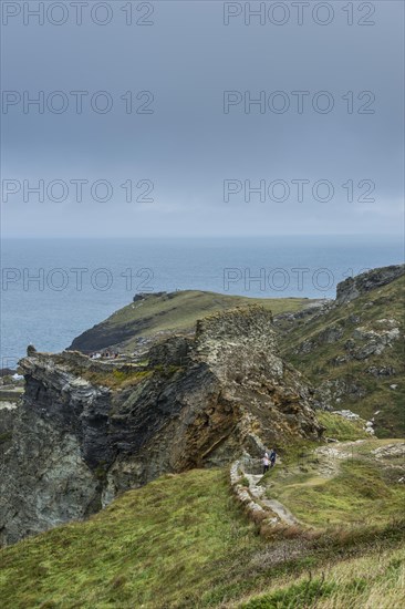 Tintagel Castle on Tintagel island