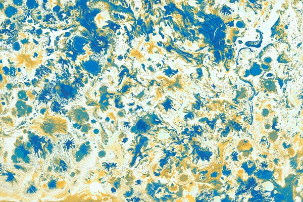 Abstract creative marbling pattern for fabric. Ebru marble effect surface pattern design for print