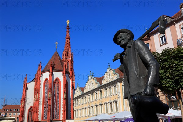 In the old town of Wuerzburg